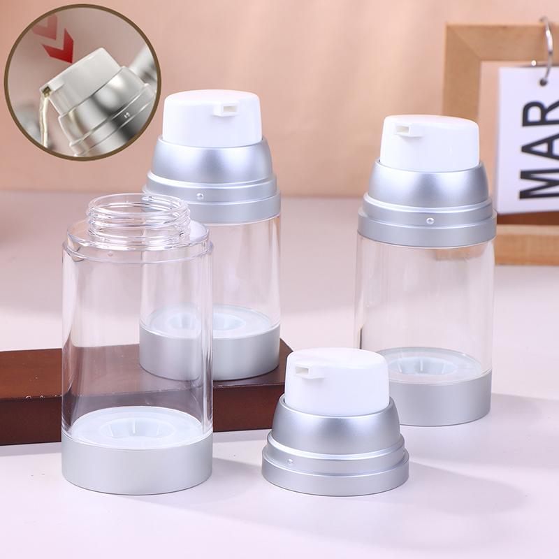 100/120/150ML Press-On Empty Airless Pump Jar – Refillable Vacuum Container for Creams and Lotions, Portable Travel Design