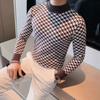 Autumn and Winter Men's No All-Matching Fashion Casual Round Neck Knitted Sweater Slim Bottoming Shirt2024Year