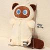 Peluche Gato Siamés Estuche para Lápices Animal de Peluche Gran Capacidad Bolsa de Papelería Diseño Lindo Dibujo Animado Muñeco Gato Bolsa para Lápices Aprendizaje
