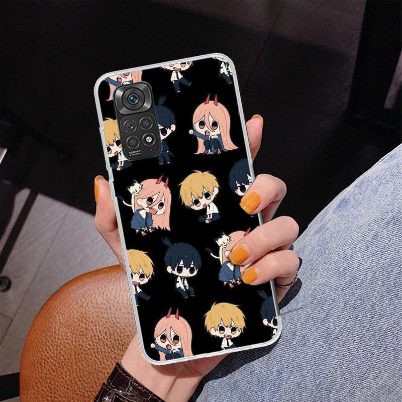 Chainsaw Cartoon Phone Case For Xiaomi Redmi Note 15 14 13 12S 12 11 Pro Plus 14S 11S 11E 10 10S 11T 5G Personalized Cover Redmi