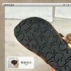 XSHX Leopard Print Girl Mary Jane Velcro Design Rubber Sole Retro Versatile Autumn New Wide Show Toe Head Princess