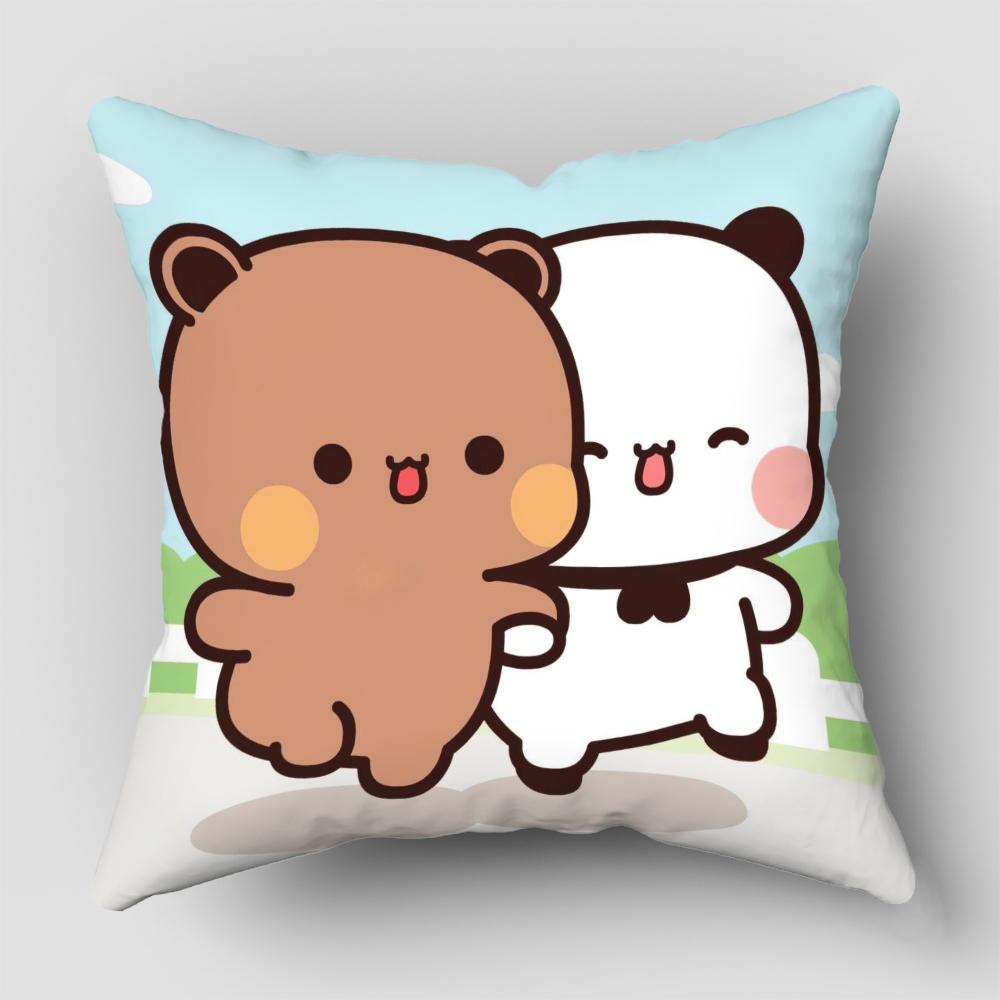 Bubu Dudu Pillowcase Cute Cartoon Bear Pillowcase Living Room Sofa Cushion Cover Bedroom Home Decoration Children's Gift