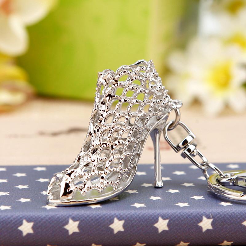 High Glamorous Heel Shoe Keychain Premium Metal Keyring Great For Holiday And Party Favors