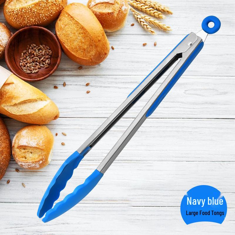 Silikon Edelstahl Steak- & BBQ-Zange - Küchen- & Backwerkzeug