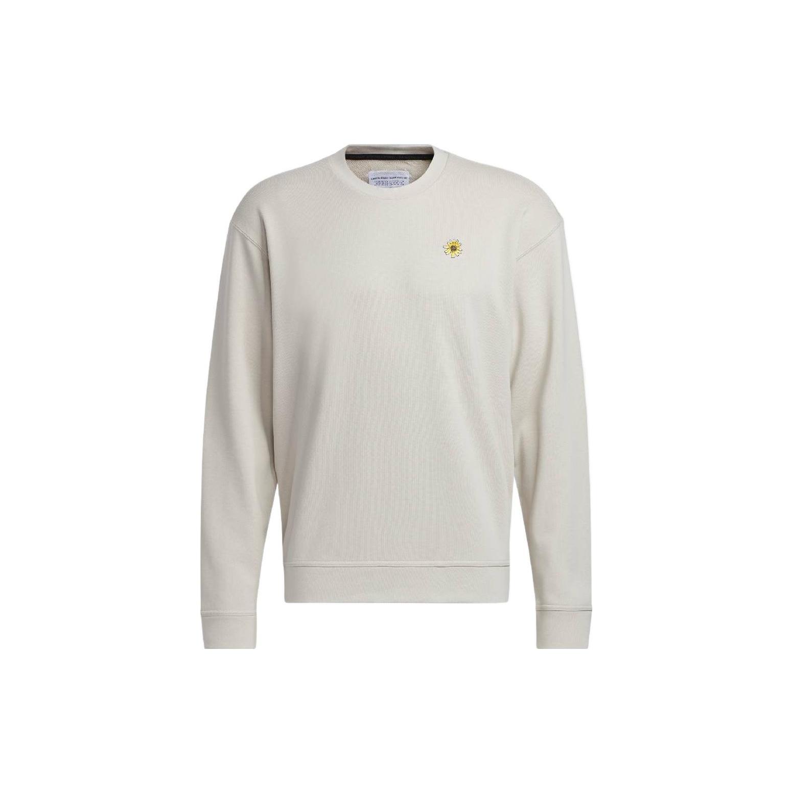 adidas Adicross x Burning Cart Layer Crew Golf Sweatshirt Beige Men s HS5607 XXXL