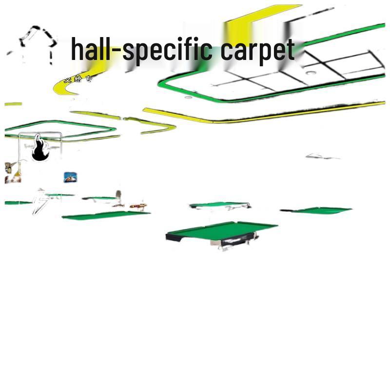 Billiard Hall Nylon Carpet: Waterproof, Fireproof, Full Coverage for Commercial Use