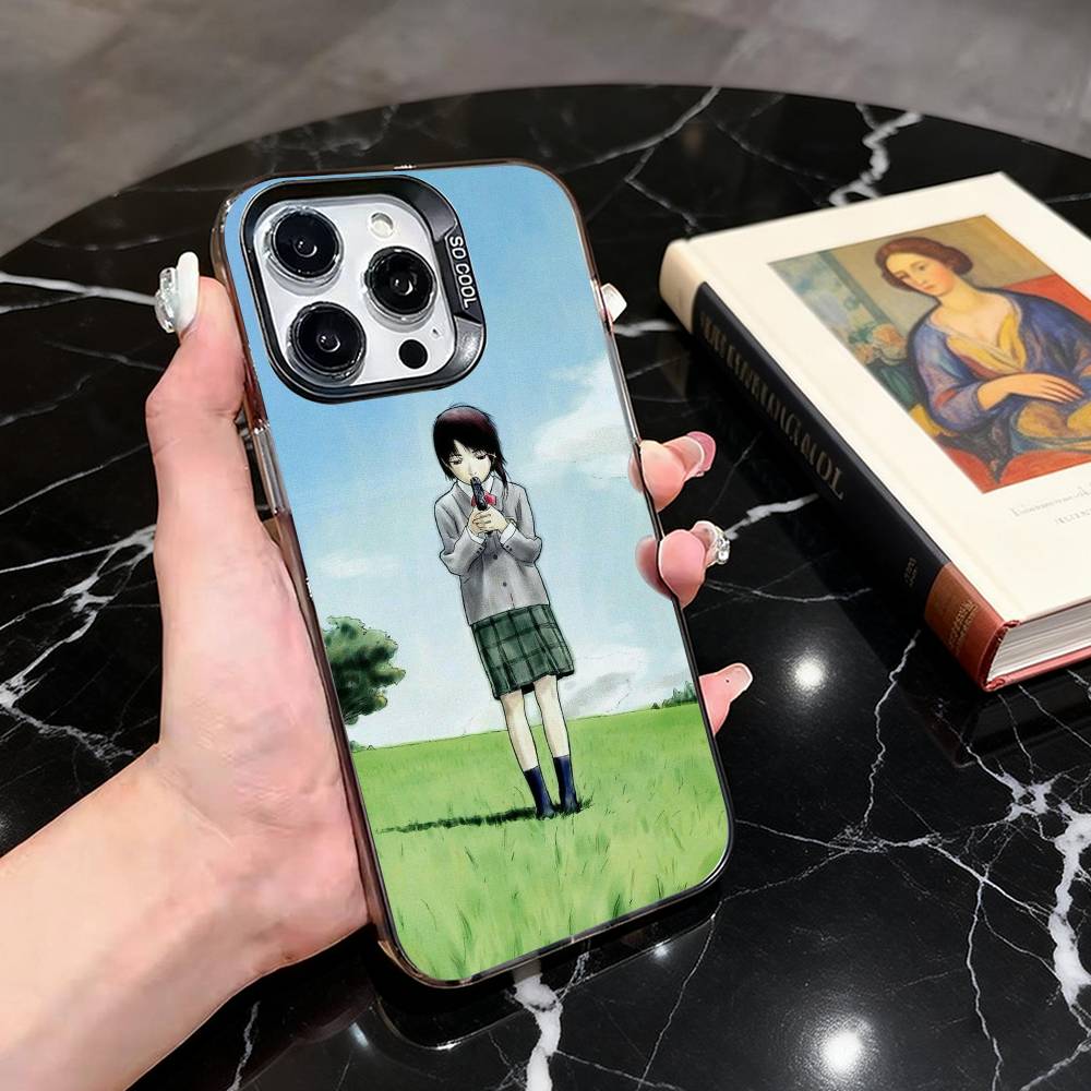 

S-Serial L-Lain E-Experiments-SEL Phone Case For iPhone 17,16,15,14,13,12,11 Plus,Pro Max,Colorful Silver Phone case Funda Cover iPhone12PROMAX
