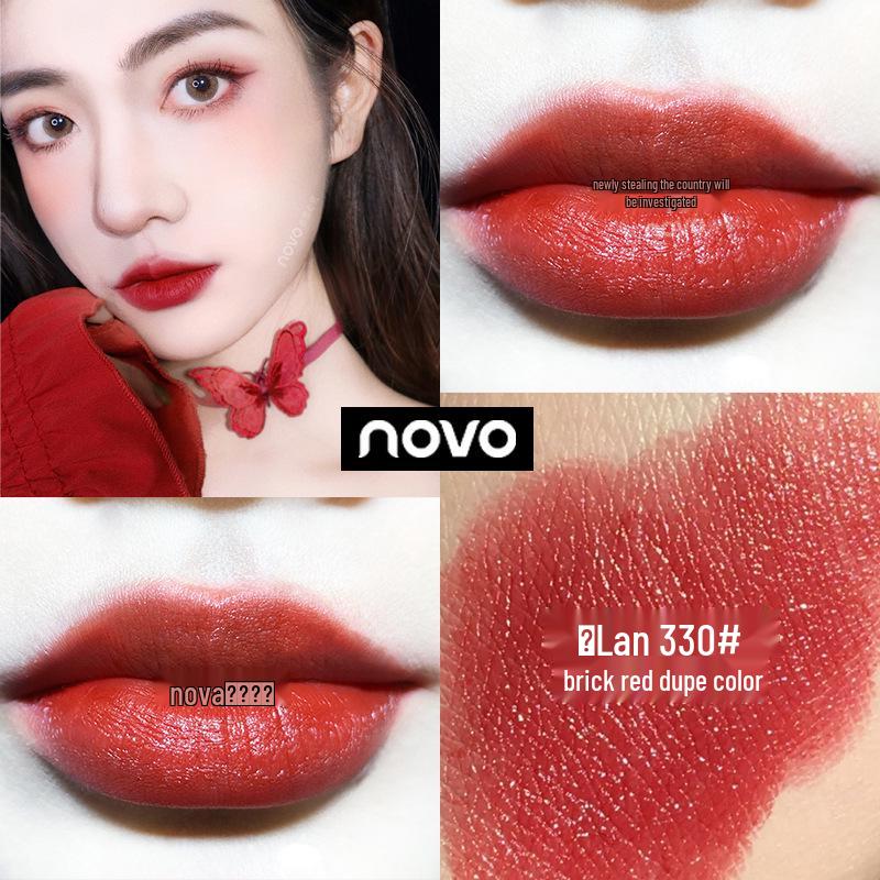 

NOVO5322 Luxury Velvet Matte Lip Glaze - Long-Lasting, Highly Pigmented, Moisturizing Lip Color
