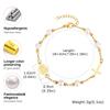 Holy Stainless Steel Cross Benedict Virgin Bracelet,Women's Gold Plated Beaded Chain Bracelets,Trendy Jewelry Gifts