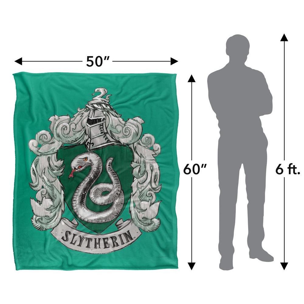 Harry Potter Slytherin Stitched Crest Blanket