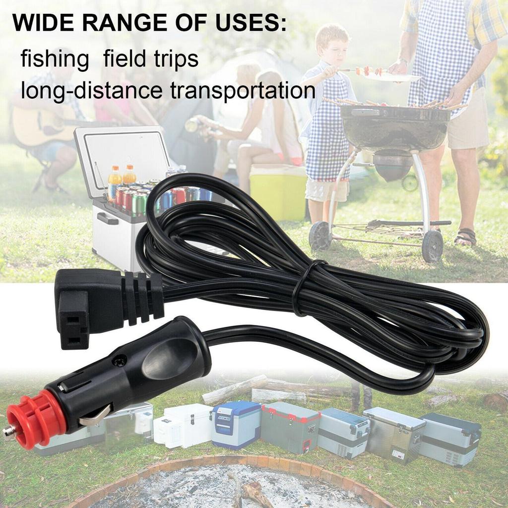 2M For Car Refrigerator Warmer Extension Power Cable Car Fridge Cigarette Cable Cooler Charging Replacement Line