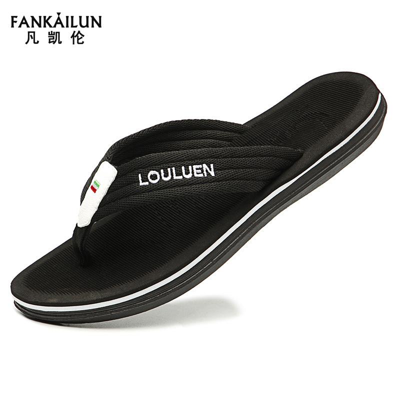 Flip-flops herre strandtøfler herre sommer sklisikker yttertøy tådrags spot stor størrelse