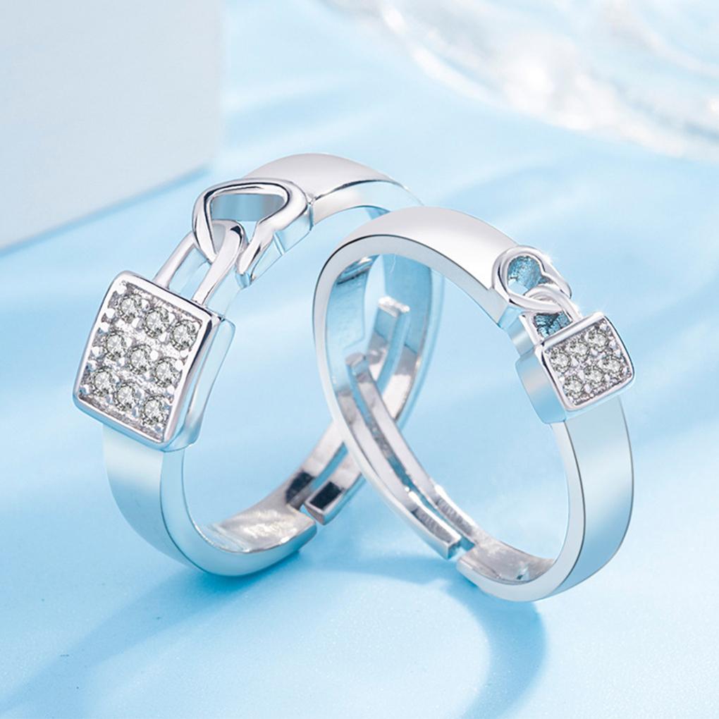 Metal Ring Portable Heart Shape Replacement Decorative Anti-corrosive Glossy Wedding Engagement Open End Rings Jewelry