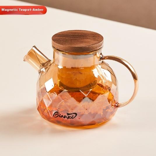 Gianxi Boiling Tea Pot Magnetic Suction Floating Cup Tea Pot High-End Tea Separation Glass Health Tea Pot Tea Brewing Kettle