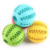Silicone  Dog Toys Stretch Rubber Leaking Ball Funny Interactive Pet Tooth Cleaning Balls Bite Resistant Chew Toys