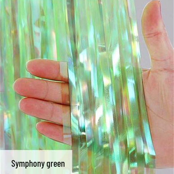 Laser Fringe Backdrop & Tinsel for Party or Event Decoration