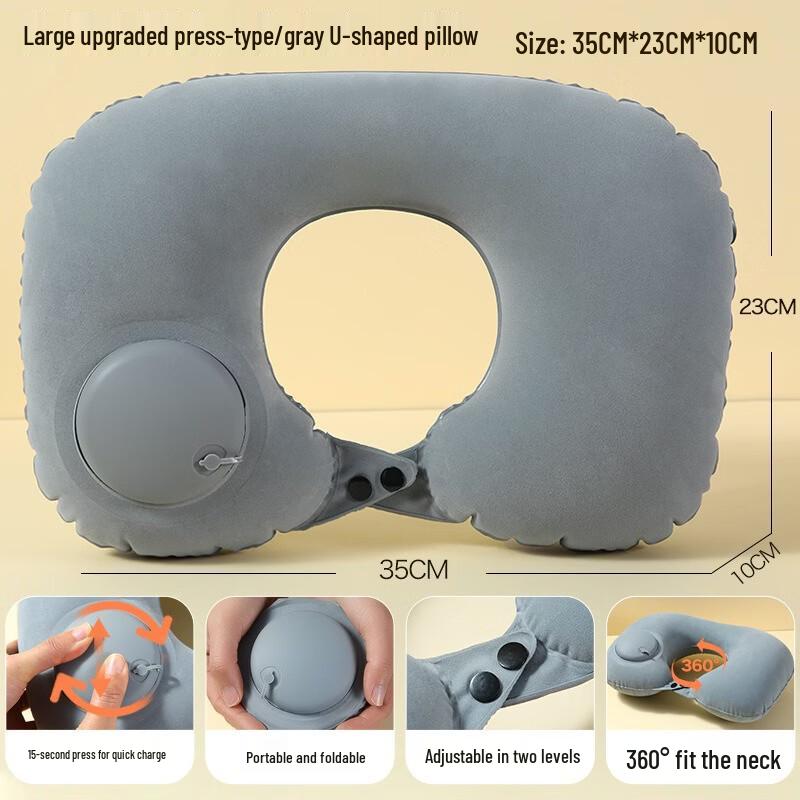 Fumaide Inflatable U-shaped Travel Neck Pillow