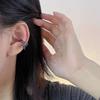 Fashion Black Color Clip on Earrings for Women Geometric Ear Cuff Without Piercing Girl Jewelry
