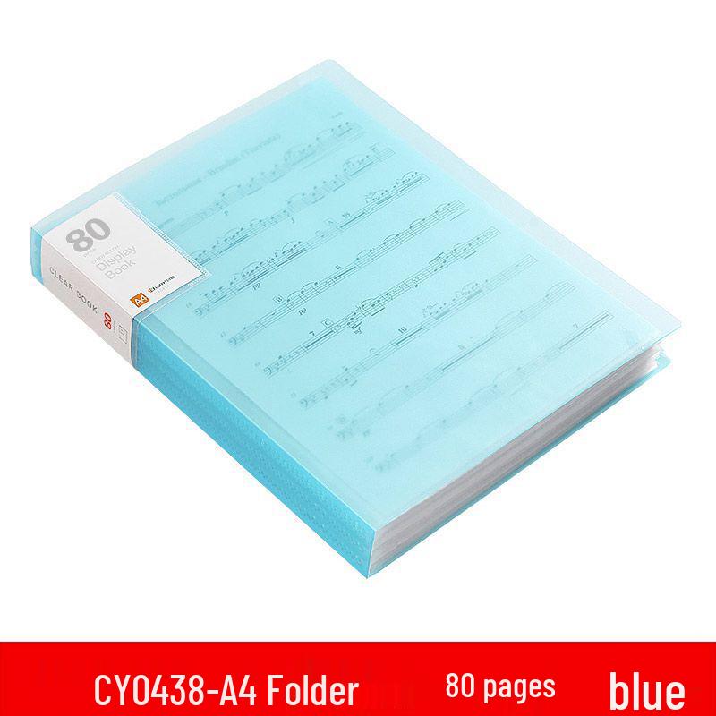A4 Transparent Multilayer Insert Pockets Folder for Student Documents & Certificates