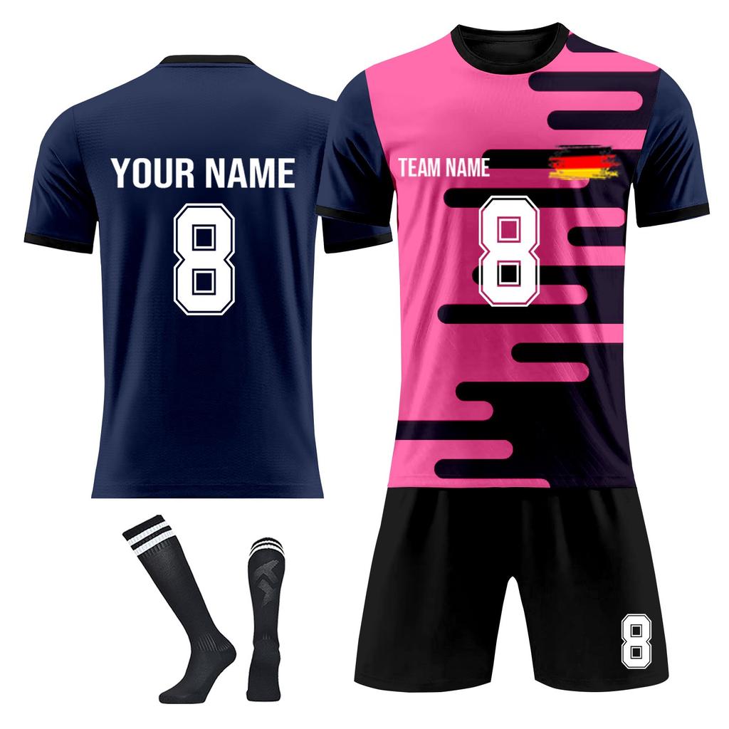 Personalised Shirts Kit Mens Girls With Name Number Custom Football Jerseys For Boys Training Suit