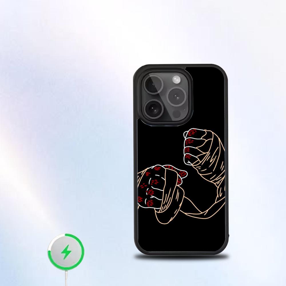 Strong Boxing Gloves Sport Phone Case For IPhone 16 15 14 13 12 11 Pro Mini Max Soft Magnetic Cover
