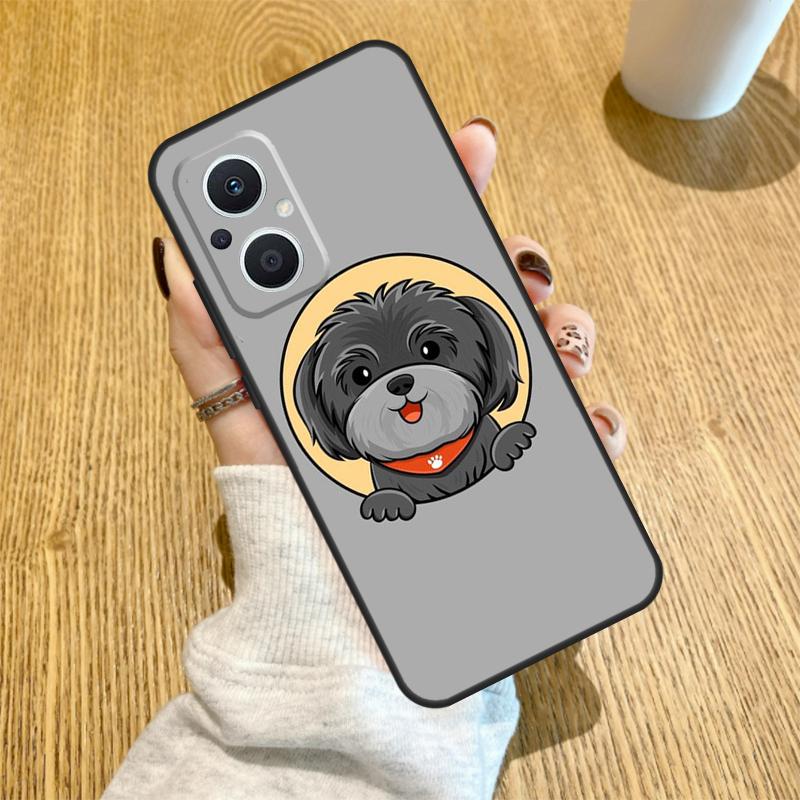 Cartoon Shih Tzu Dog Funda For OPPO Reno 10 11 12 13 14 Pro 14F 13F 12F 11F 7 8 Lite OPPO Find X5 X8 X9 Pro Case