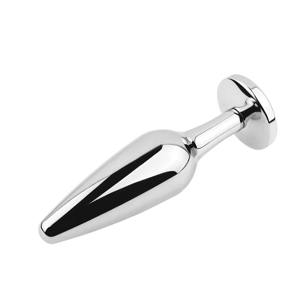 Conjunto de plugue anal de contas de metal pequeno grande plugue anal vestível joias dilatador dildo massageador de próstata brinquedo sexual homem mulher loja