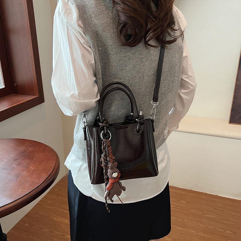 Retro Handheld Vegetable Basket Bag for Women - Trendy 2024 Korean Style Versatile Tote and Messenger Bag