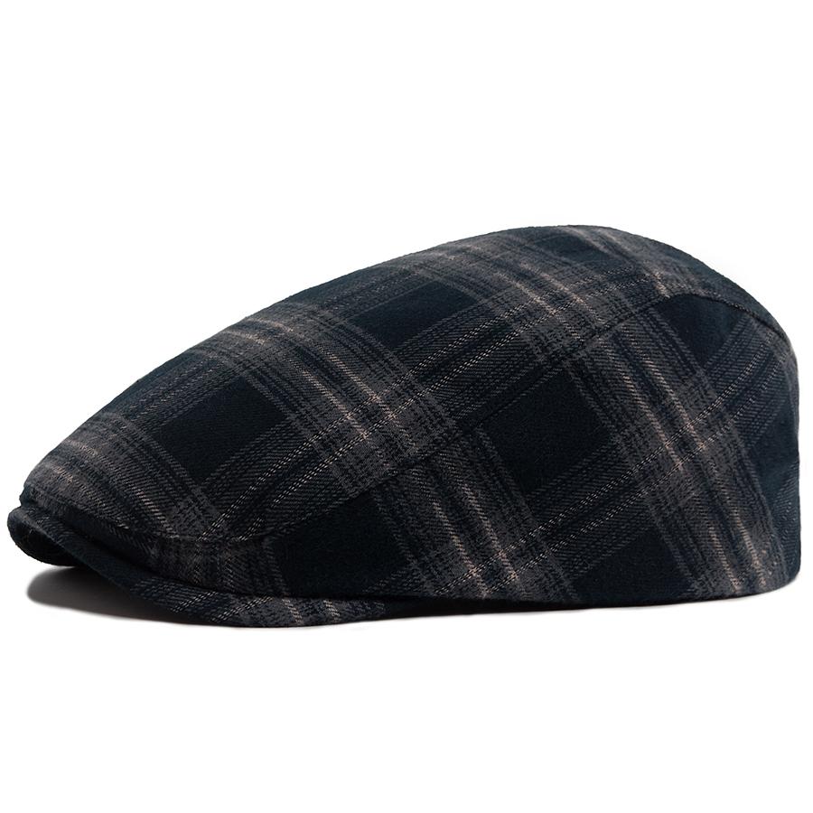 

Plaid Herringbone Thin Beret Summer Men Women‘s Vintage Casual Flat Hat For Spring Autumn Fashion Visor Caps Female Newsboy Cap
