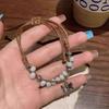 Geometric Ceramic Handcrafted Bead Bracelet With Adjustable Cord Unisex For