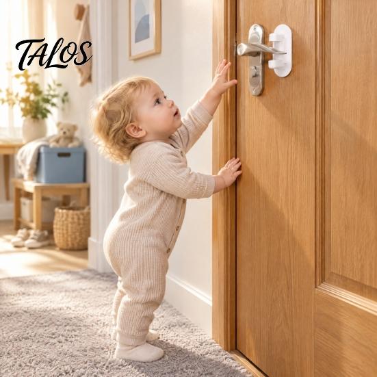 Toddler Safety Lock for Doors Door Lever Handle Child Safety, Baby Proofing Guard, Childproof Durable ABS Plastic Levers Lock, Prevent Opening
