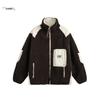 Unisex Winter Warmer Baumwollmantel Mit Fleecefutter Stehkragen Übergroße Lässige Jacke Herren Damen
