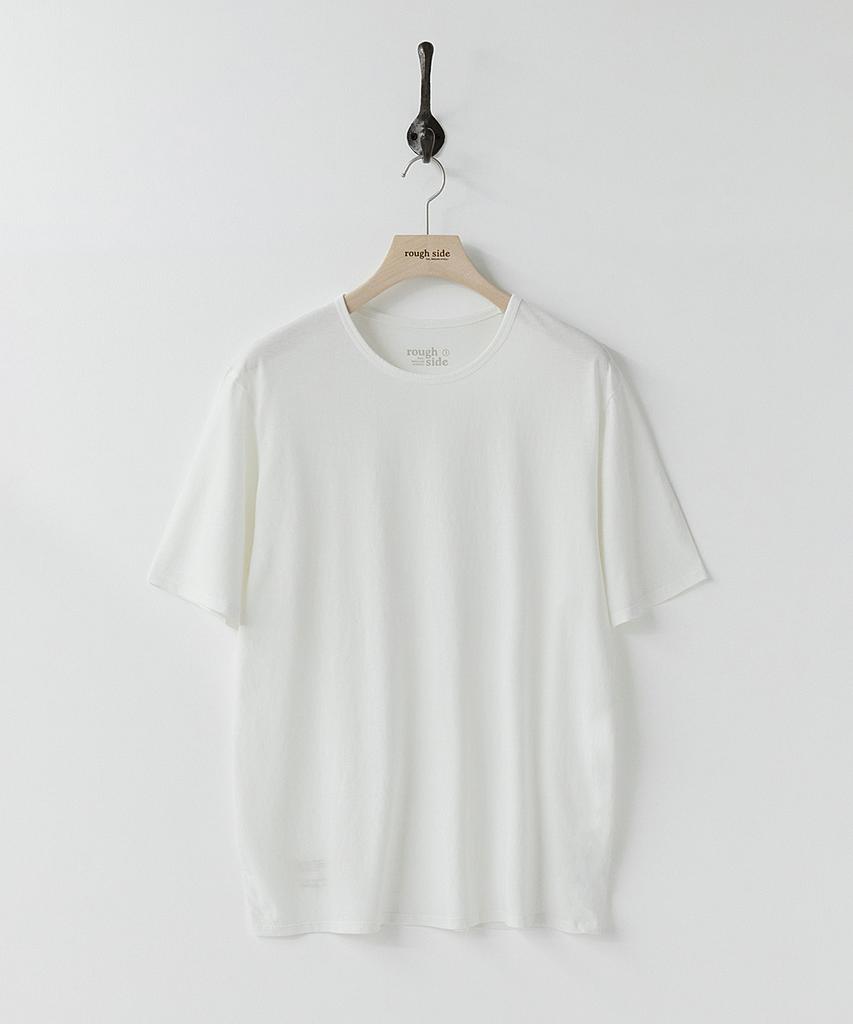 Leopeusaideu Scoop Neck T-Shirt Off White