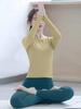Women's Stunning Slimming Long Sleeve Yoga Top - Breathable Bodycon Sportswear, Perfect for Pilates and Fitness, New 2025 Style