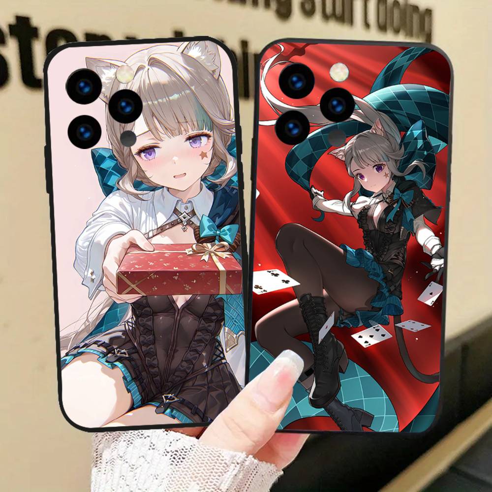 Lynette Anime Game Genshin Impact Phone Case For IPhone 17 Air 16 15 14 13 Pro Max 11 12 Black Silicone Cover