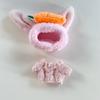 Clothes Only] Pendant  For Rab Sit Party Series Doll Coat For LABUBU Hat Carrot Hair Band