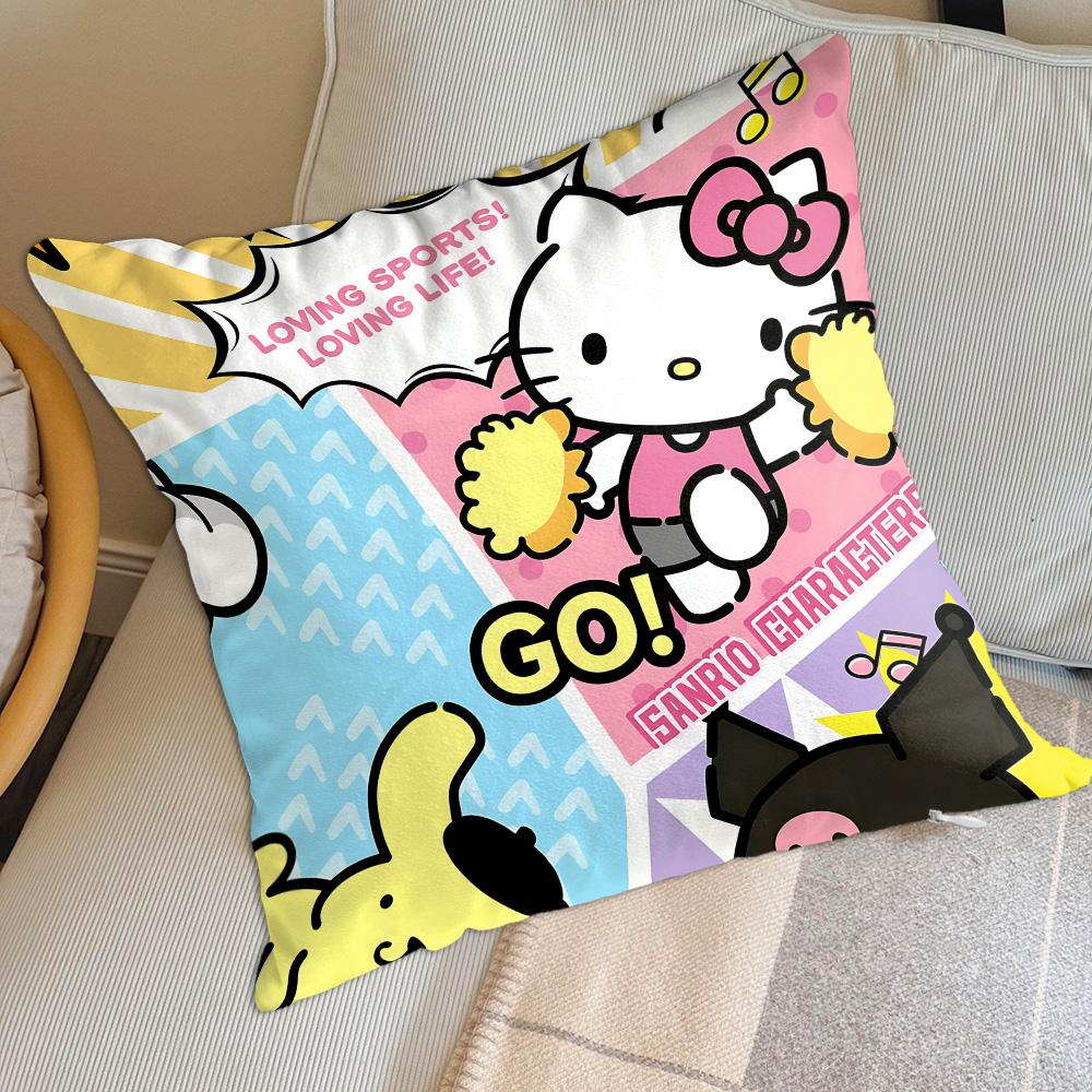 Cushion Cover 40*40 Kawaii H-Hellocats Home Decoration Living Room Pillowcase 45X45 Cushions Covers Holidays Sleeping Pillows