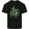Biker Green Cafe Racer Motorbike Motorcycle Kids T-Shirt Childrens