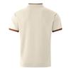 Men's Color Blocked V-neck Single Breasted Shirt  Men's Casual And Comfortable Short Sleeved Shirt
