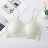 Ultra-thin one-piece fixed cup, no traces, no steel ring, gathered, breathable and cool suspender, beautiful back underwear, women's bra cover
