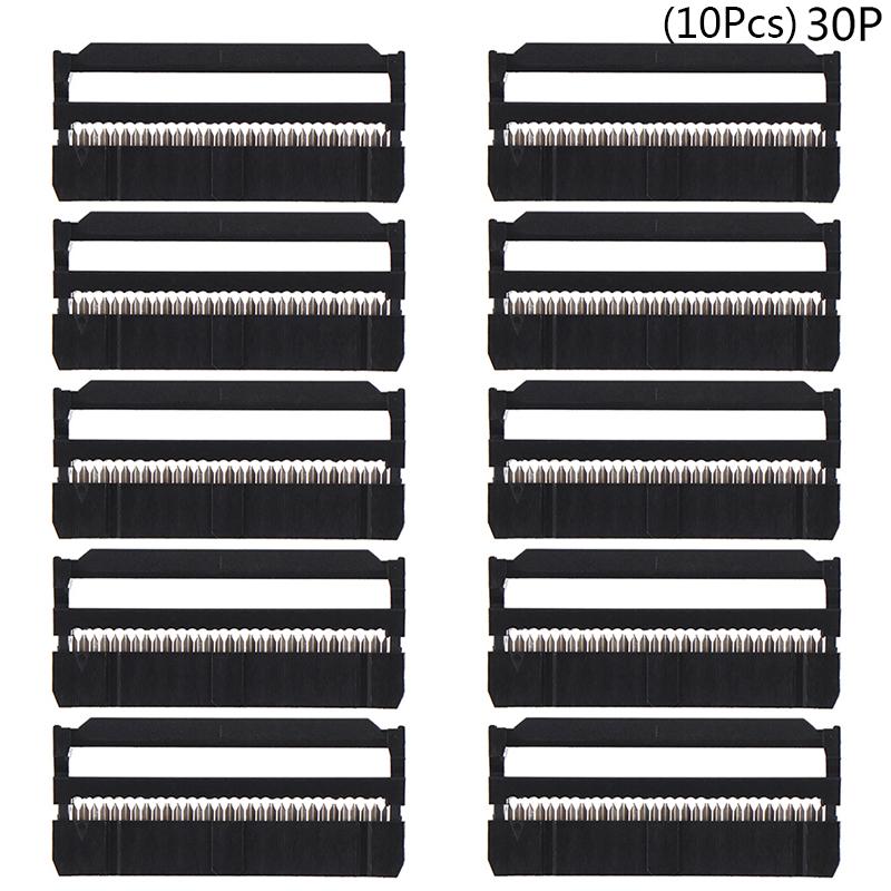 10Pcs 6/8/10/12/14-50Pin Idc Socket Plug Ribbon Cable Connector 2.54Mm Pitch