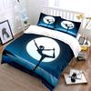 Yoga pose silhouette. Bedding sets Duvet cover sets Duvet covers Pillowcases(1*Duvet Cover 2*Pillowcases without duvet insert)