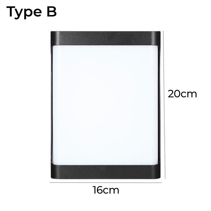 

12 Вт светодиодный настенный светильник IP65 водонепроницаемый пластиковый крыльцо бра передняя дверь сад улица наружная стена светильник AC85-265V Cold White 6000K