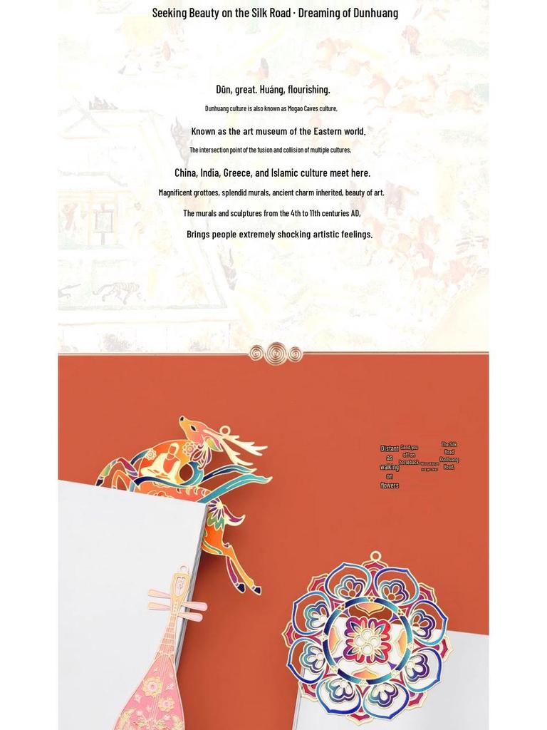Dunhuang Classical Chinese Style Exquisite Metal Bookmark Gift Set