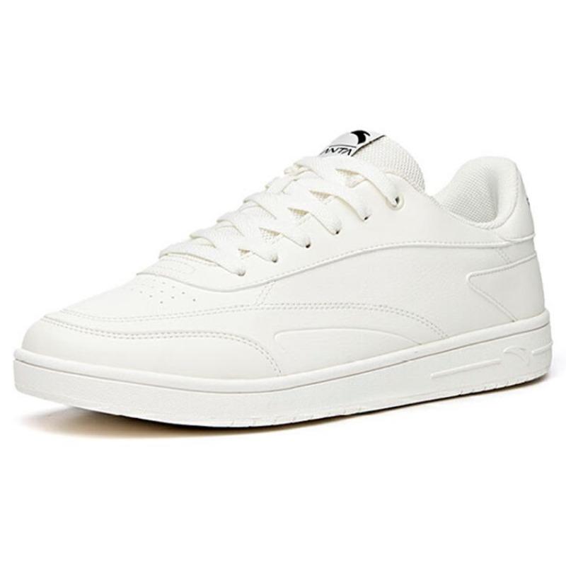 Anta Lifestyle Series Retro Warm Non-Slip Low-Top Skate Shoes Men Sneakers White 912038031R-1