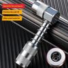 Grease Gun Nozzle 90 Degree Heavy Duty Alloy Steel Leak Proof for Narrow Space Home Garage Repair Use