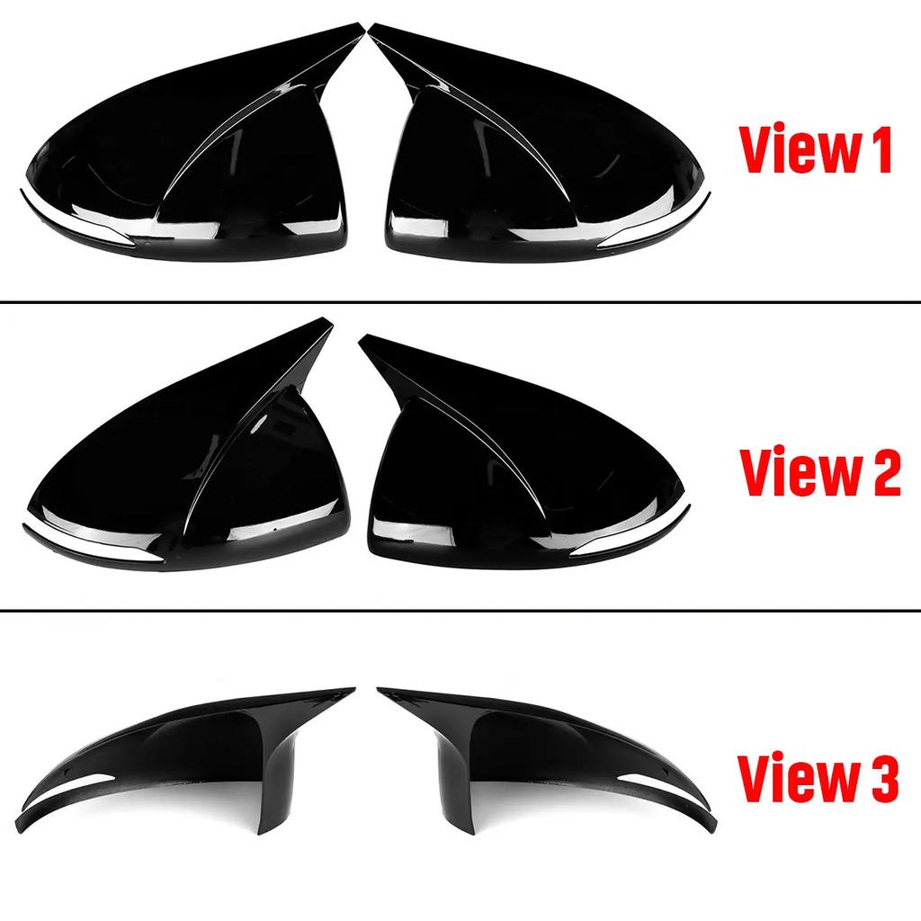Pair Car Rearview Mirror Cover Cap For Hyundai Sonata DN8 2020 2025 2025 Side Door Mirror Shell Case Add-on Miror Cap Cover