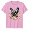 French Bulldog Flowers Dog Animals Unisexs TShirt Unisexs Tee Graphic Unisex Top