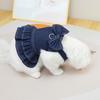 Pet Denim Dress Puppy Summer Dress Cute Bow-Knot Dog Dress Spring Summer Pet Clothes