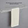 304 Stainless Steel Towel Rack Single Rod Wall Mount Towel Hanger Brushed Silver Finish No‑Drill Adhesive Installation Towel Bar